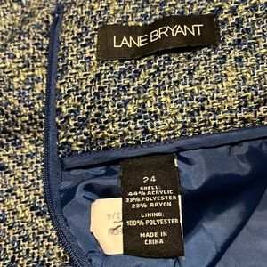 beautiful tweed lines skirt w/stretch sz 24 fits (fits 22w) sequin top sz 18/20w